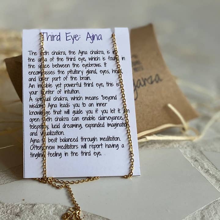 Belen Berganza - Wholesale Aromatherapy necklace - Third Eye: Ajna,Essential Oil Diffuser Necklace, Aromatherapy Pendant, Brass Jewelry, Meaningful Gifts, Jewelry For Her3