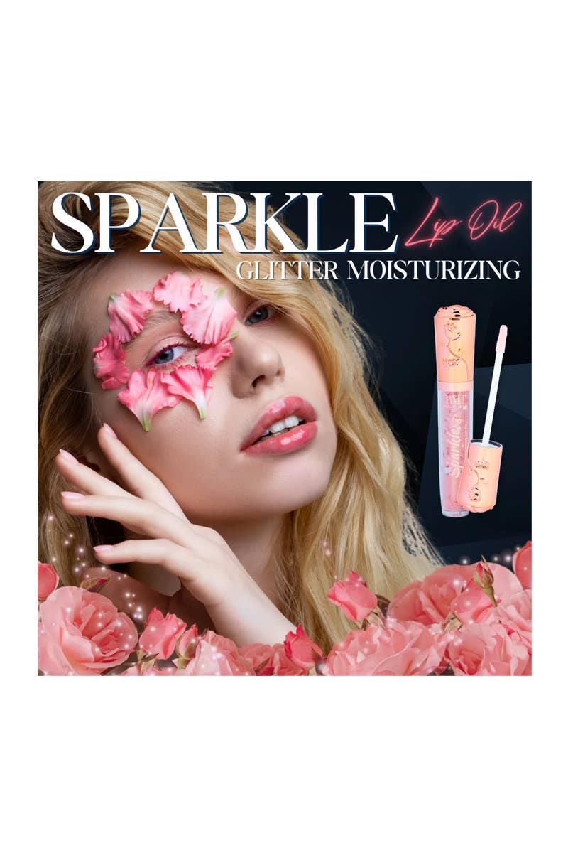 PINEAPPLE Beauty – Gloss labial por atacado – Óleo para Lábios Romantic Beauty LG7125 Sparkle Glitter - 24 peças6