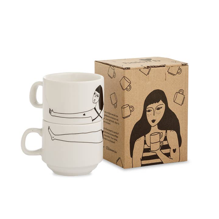 helen b - Wholesale Coffee Mug - stackable mugs my favourite underwear (set*2)1