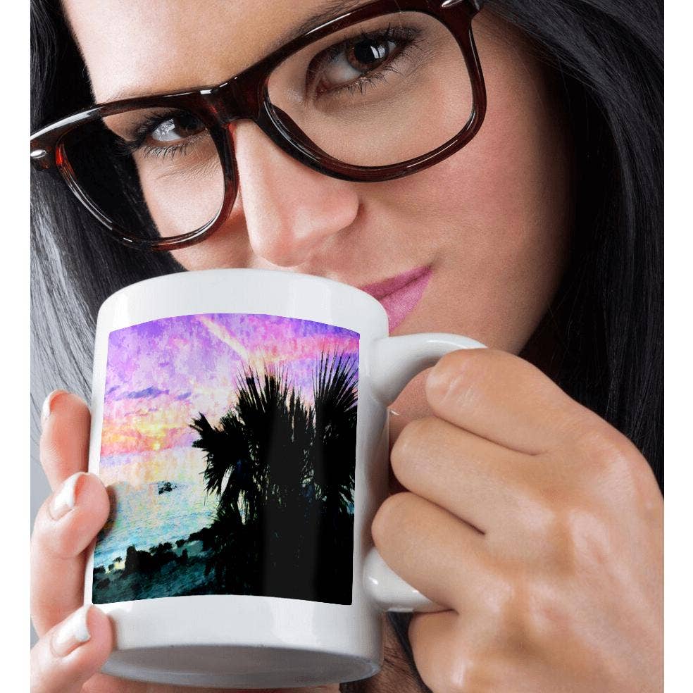 3dRose - Wholesale Coffee Mug - 3dRose, Image of Impressionist Tropic Sunset, Mug9