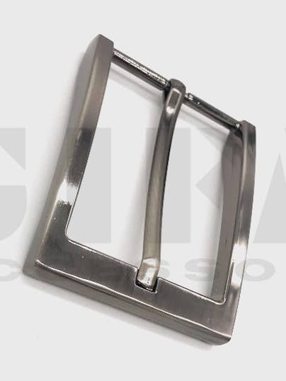 3.5 cm brushed gunmetal buckle art 689/35 for wholesale by Gifa Accessori