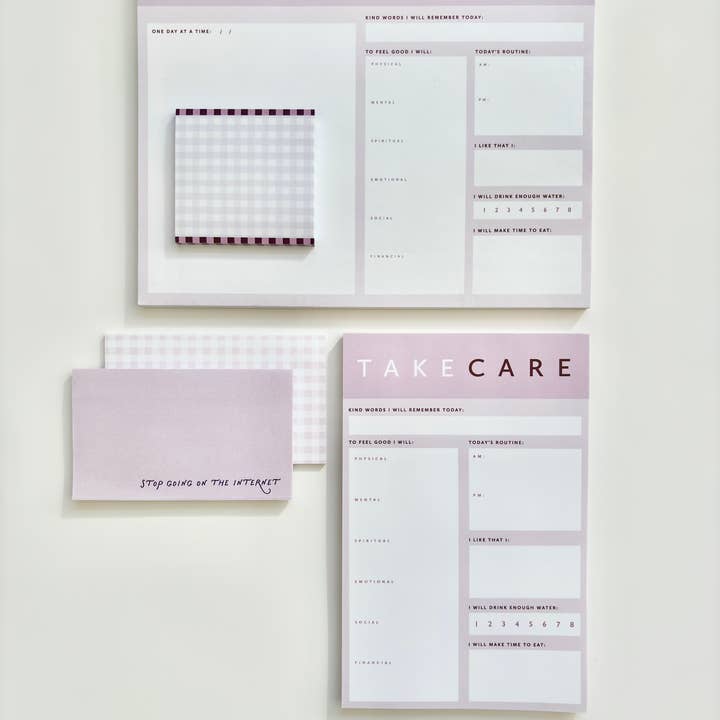 coux coux creative - Wholesale Notepad - Take Care Notepad (Large)3