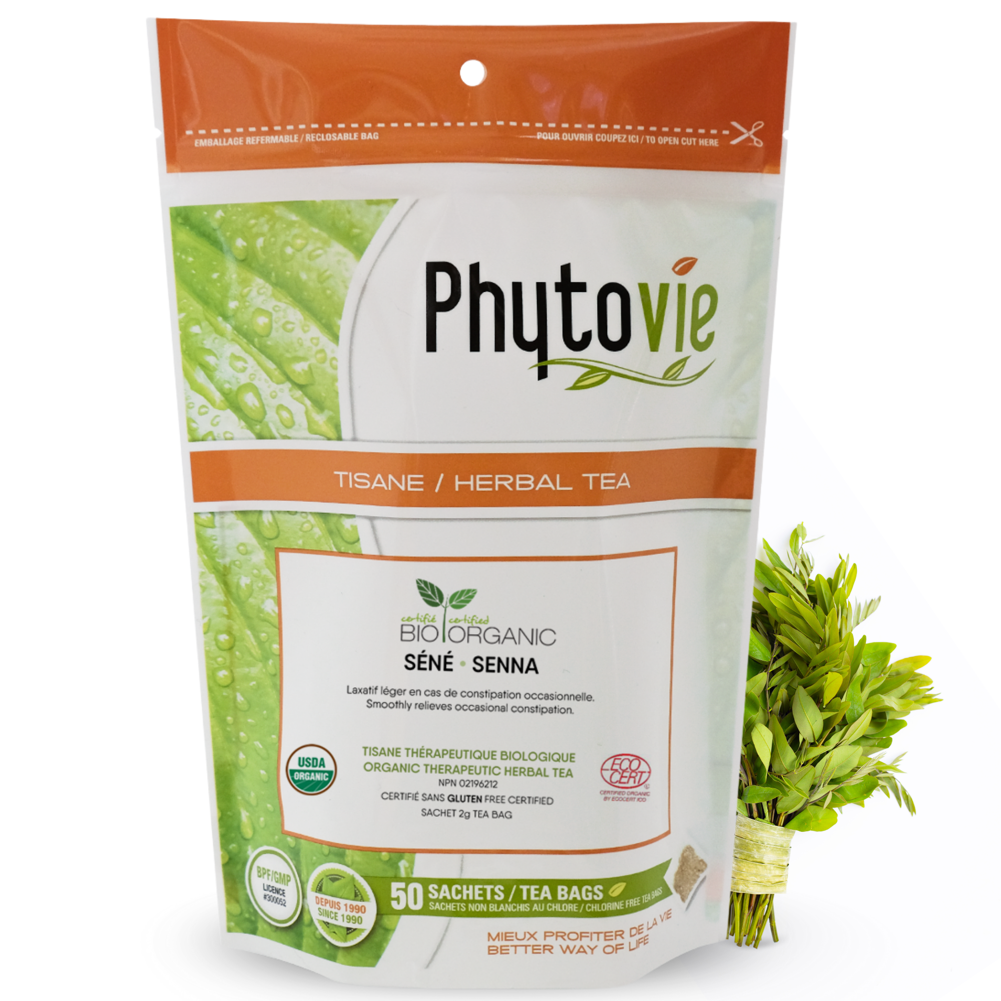 REMOVED BRAND - Wholesale Health/Detox Tea - Senna Organic | Laxative | 50 Sachets0