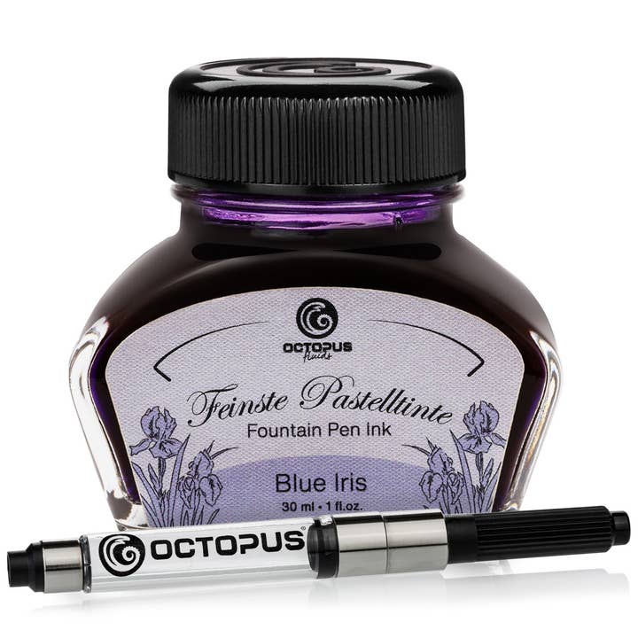Skriva bläck pastell violett ”Blue Iris” 30 ml med omvandlare för wholesale av Octopus Concept GmbH