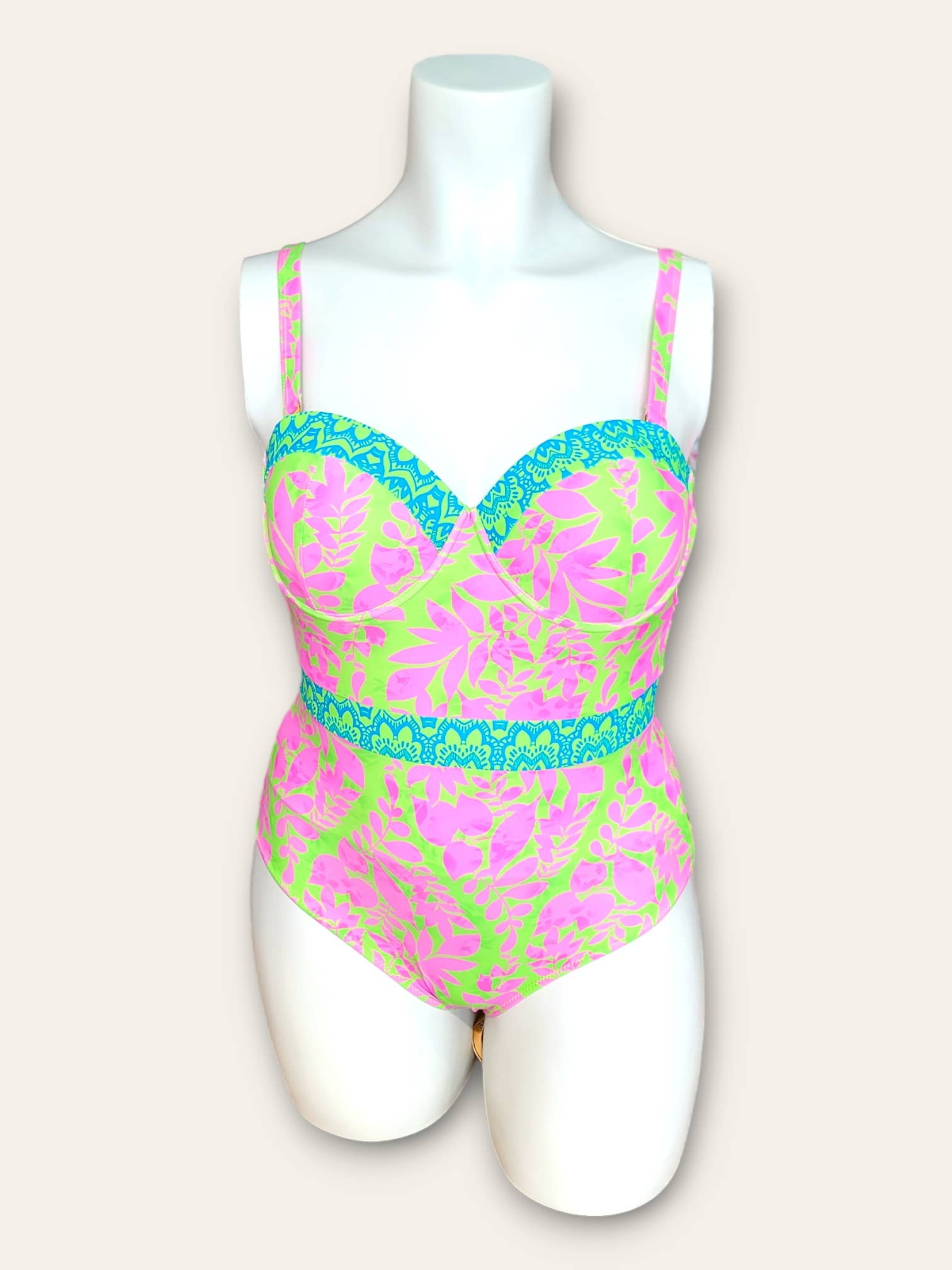 C'MELODIE - Wholesale One Piece Swimsuit - Women's - Plus Size – Baroque Print One-Piece Swimsuit0