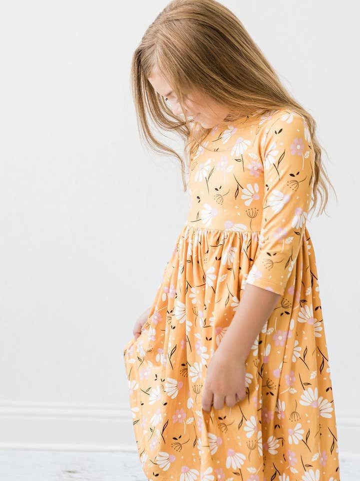 Dandelions in Fall Twirl Dress for wholesale by Mila & Rose