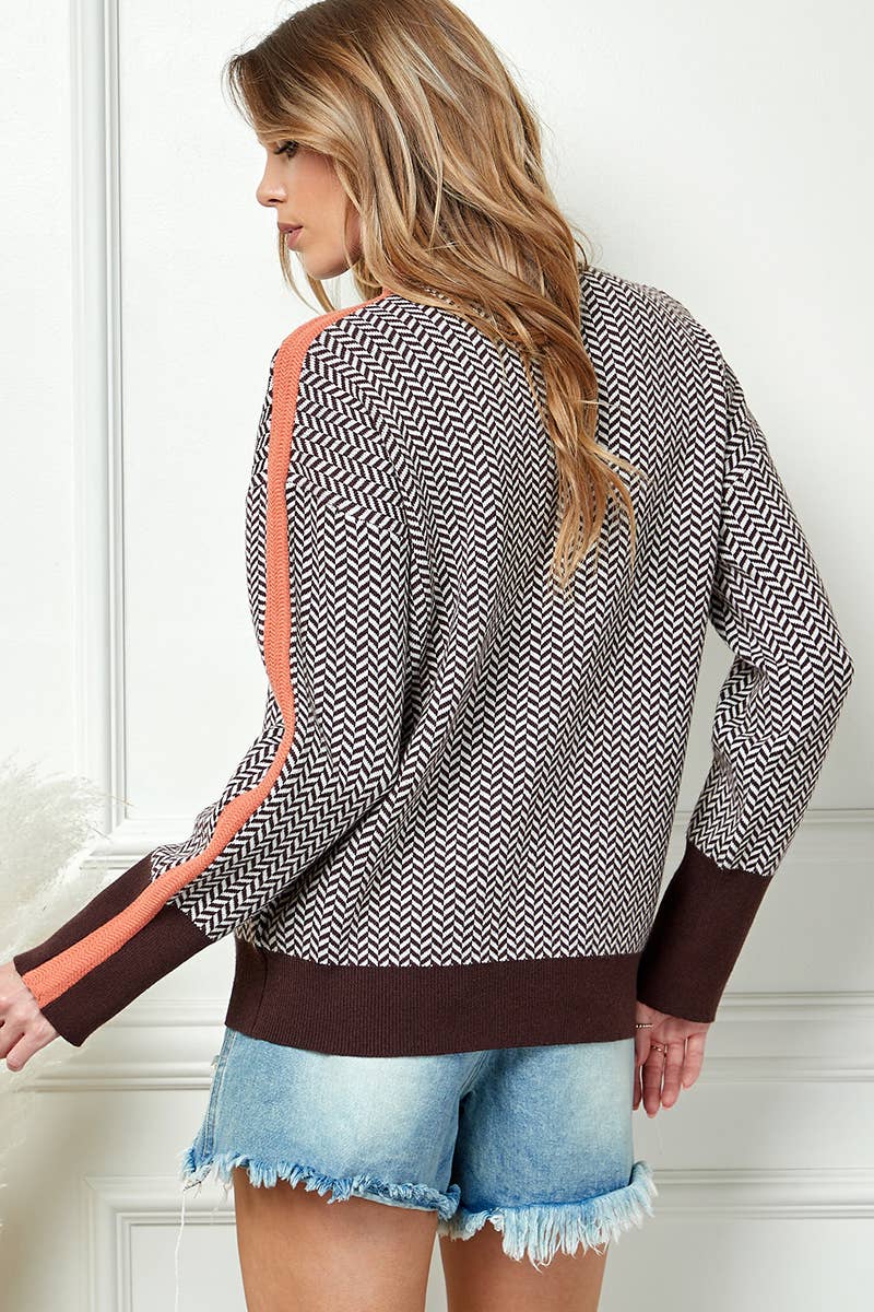 Cezele - Wholesale Pullover-trui - Dames - Gebreide coltrui met print17