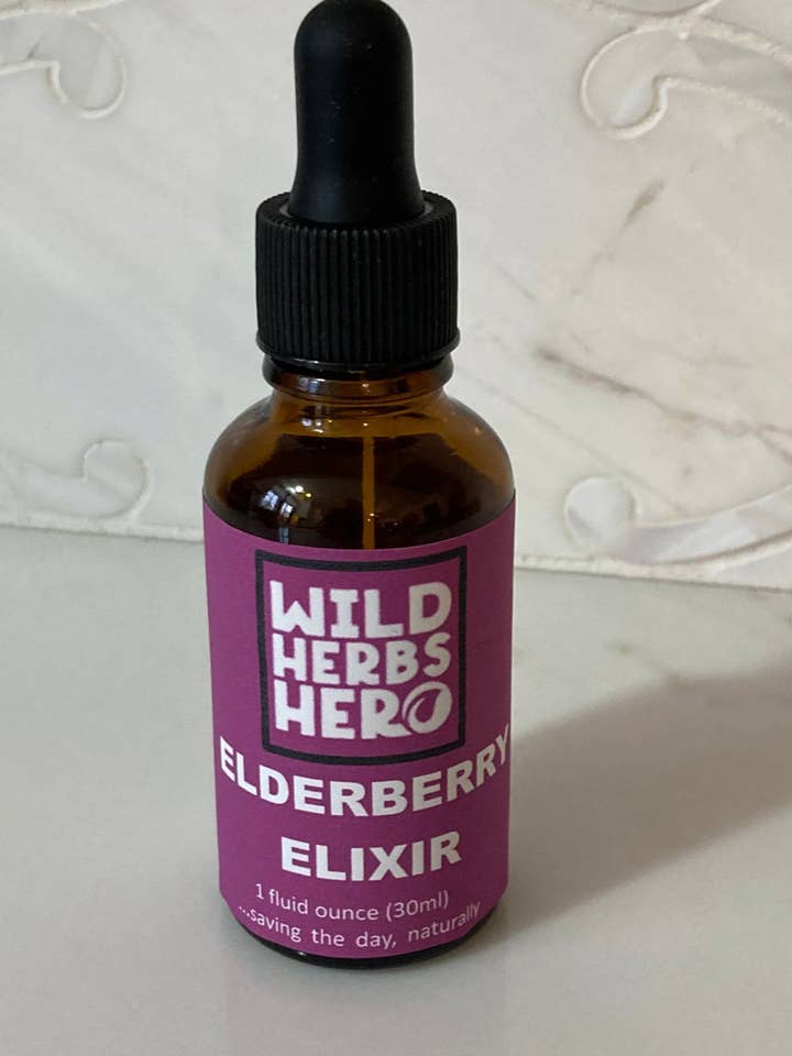 Elderberry Elixir for wholesale by Wild Herbs Hero