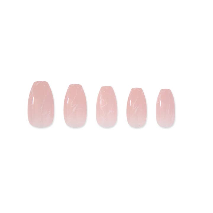 Reusable Press On Nails - Rose Quartz for wholesale by Nailuxe