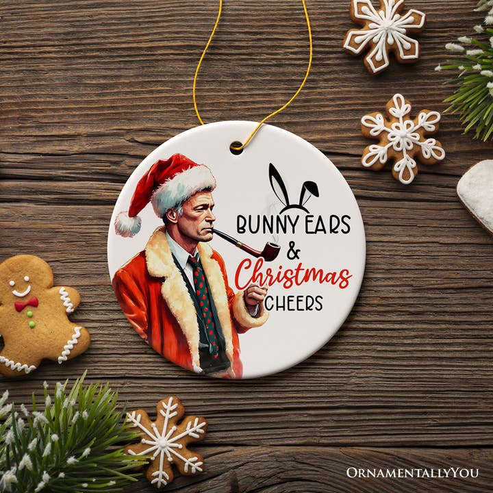 OrnamentallyYou - Wholesale Ornament - Bunny Ears & Christmas Cheers Playboy Holiday Humor keepsake