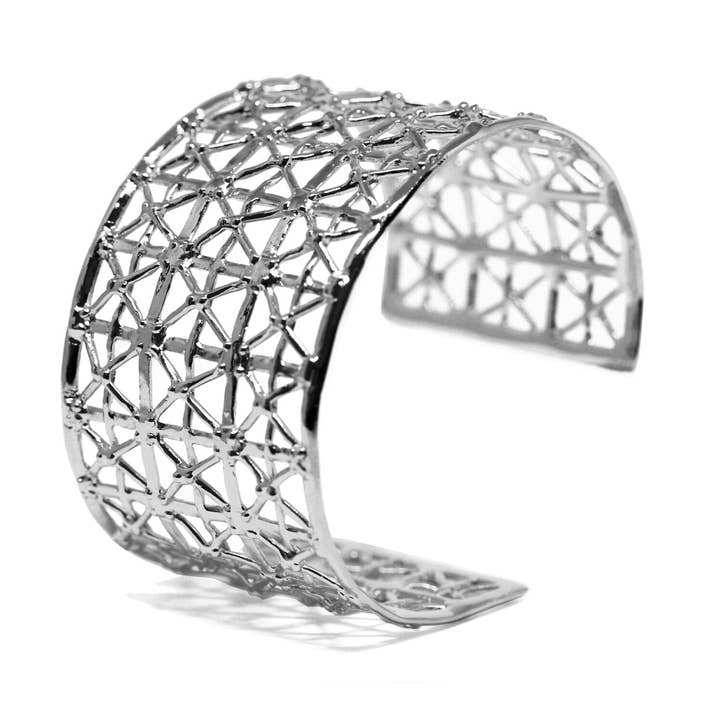 Gasometro Low Cuff Black Ruthenium-Plated Bronze for wholesale by Co.ro Jewels