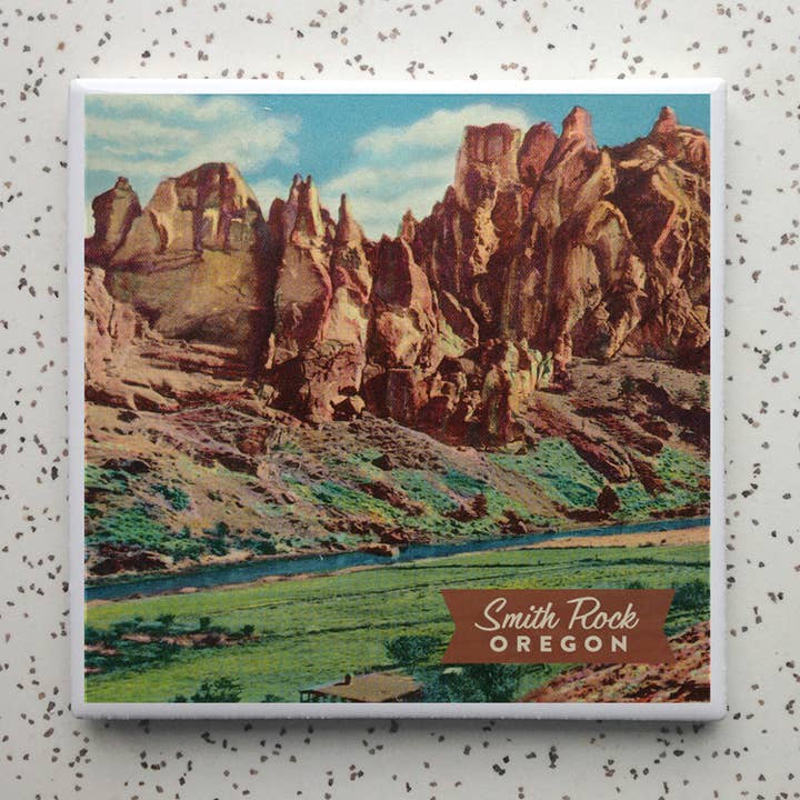 Smith Rock Tile Coaster för wholesale av Robot Candy