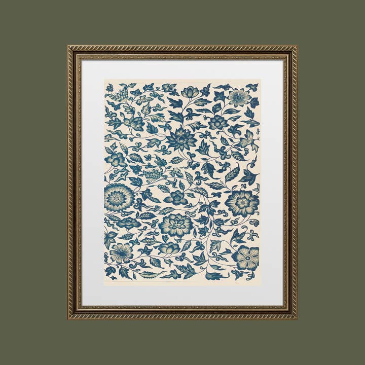 Sea to Skye - Wholesale Art Print - Blue Textile II Antique Art Print 6