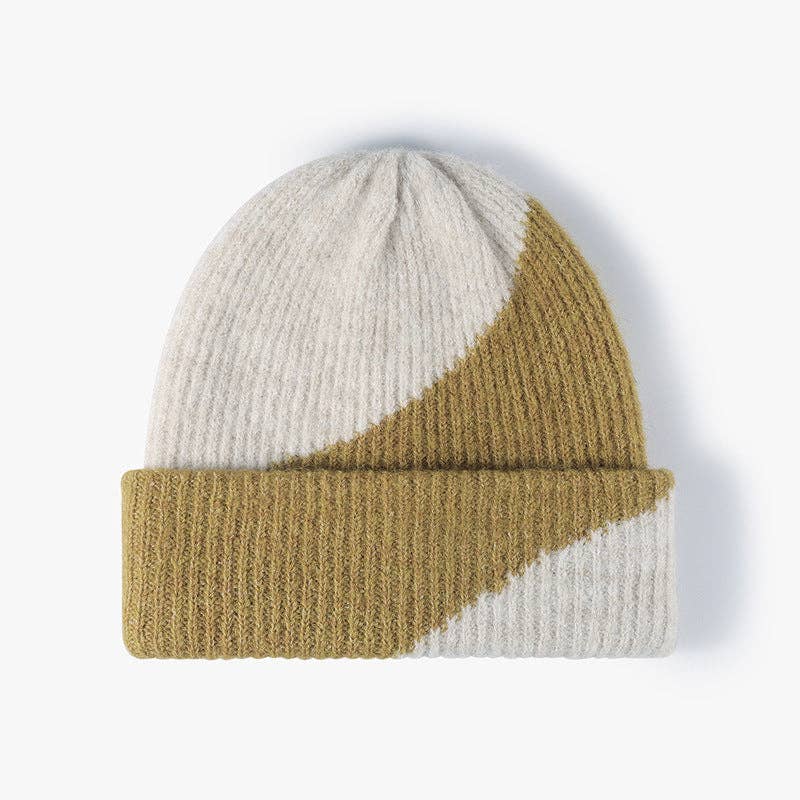 Dipped Shop - Wholesale Beanie - Women's - Simple Contrast Color Warm Knit Beanie DPKB30204