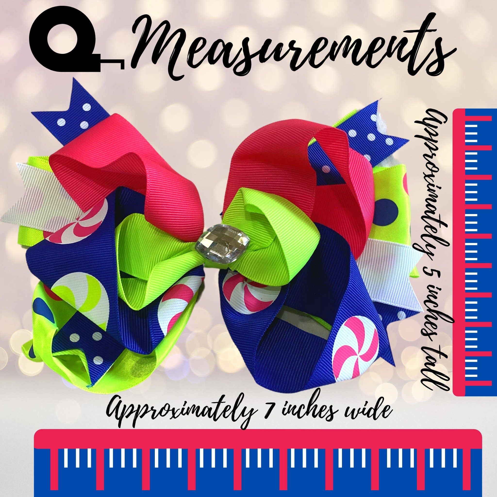 Chicky Chicky Bling Bling - Wholesale Hair bow – Kids - Jumbo Boutique Hair Bow with Bling Stone8