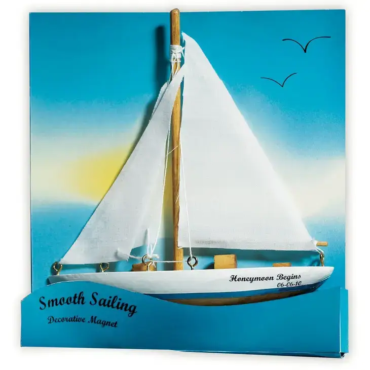 Weddingstar Inc. – wholesale Party gift – Sailboat Magnet Favor Gift - Smooth Sailing - Set of 60