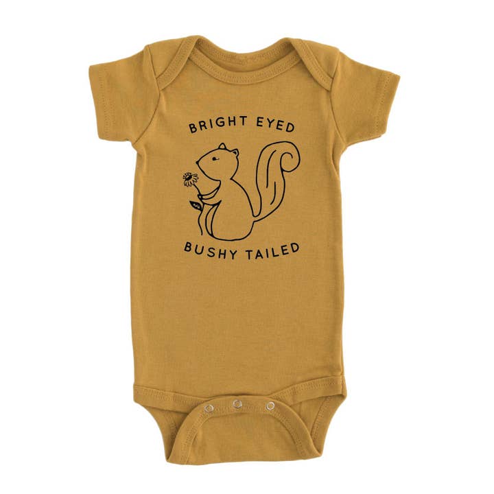 Nature Supply Co - Wholesale Bodysuit (Non-Footed) - Baby - Bright Eyed Bushy Tailed Baby Bodysuit Onesie Baby Clothing6