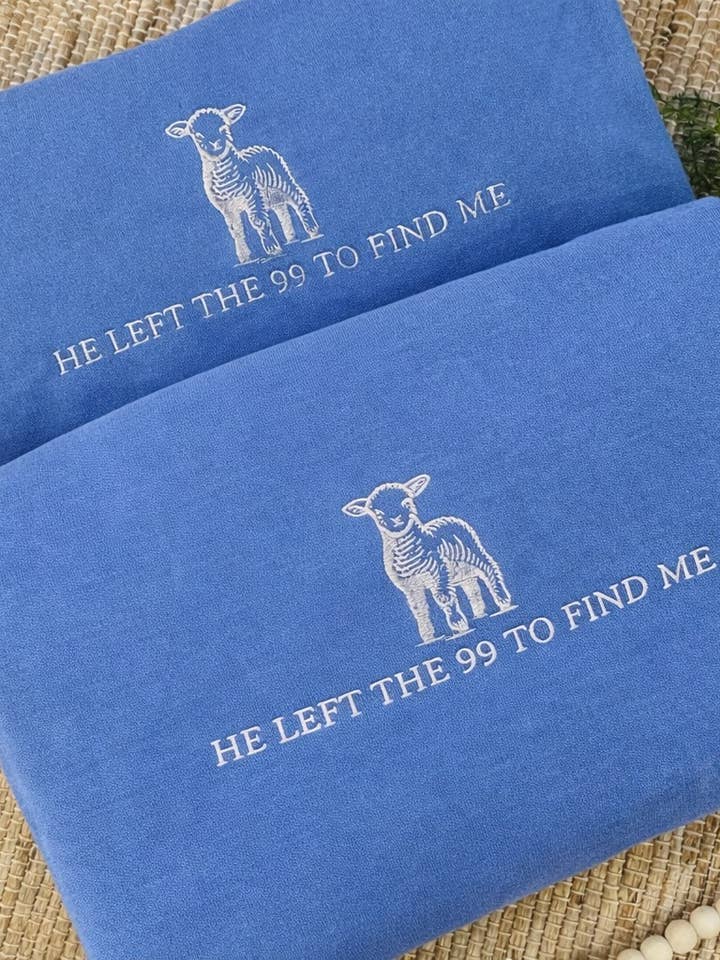 Felpa Ricamata "Ha Lasciato le 99" per la vendita all'ingrosso da parte di Wandering Wild Boutique