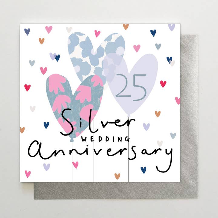 HA31 - Silver Wedding Anniversary Balloons for wholesale by Stop the Clock Design