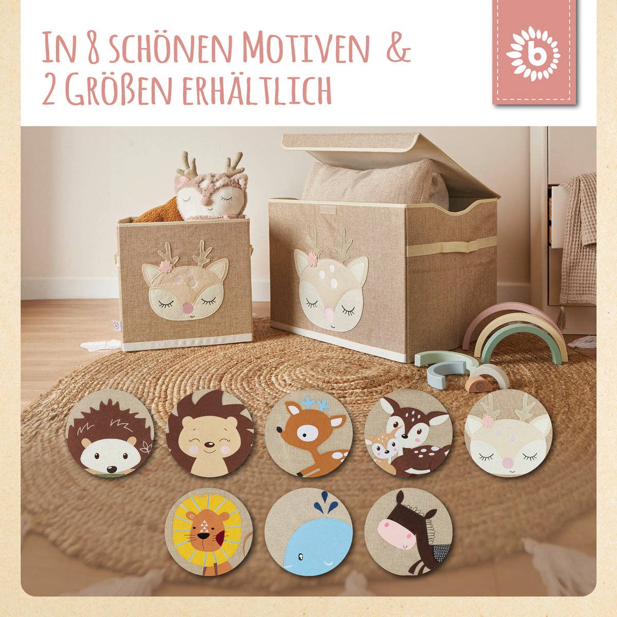 Bieco Spielwaren - Wholesale Toy Storage Box - Kids & Baby - Storage Box Deer Ella5
