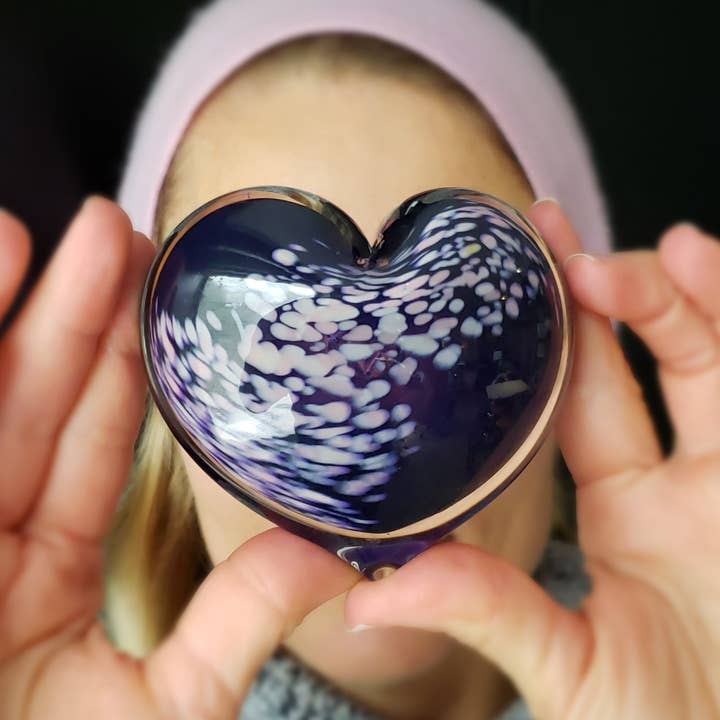 epiphany studios - Wholesale Paper Weight - Heart Paperweight - Parisian Night3