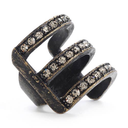 Dreireihiger Ring für den Großhandel von Rebel Designs Accessories