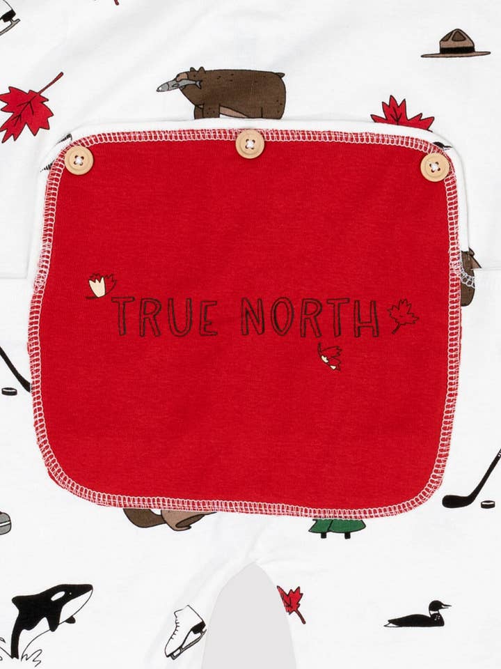 MILLIE + MOOSE - Vente Combinaison pyjama – enfant - Barboteuse Canadiana pour enfants - MMKO0012