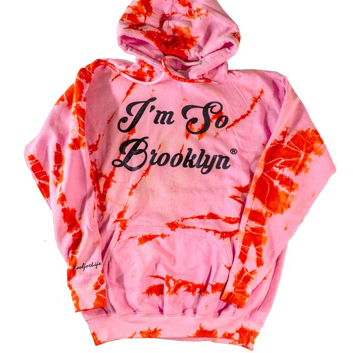 I'm So Brooklyn - Pink/Orange Tie-dye for wholesale by Koolforlife Inc