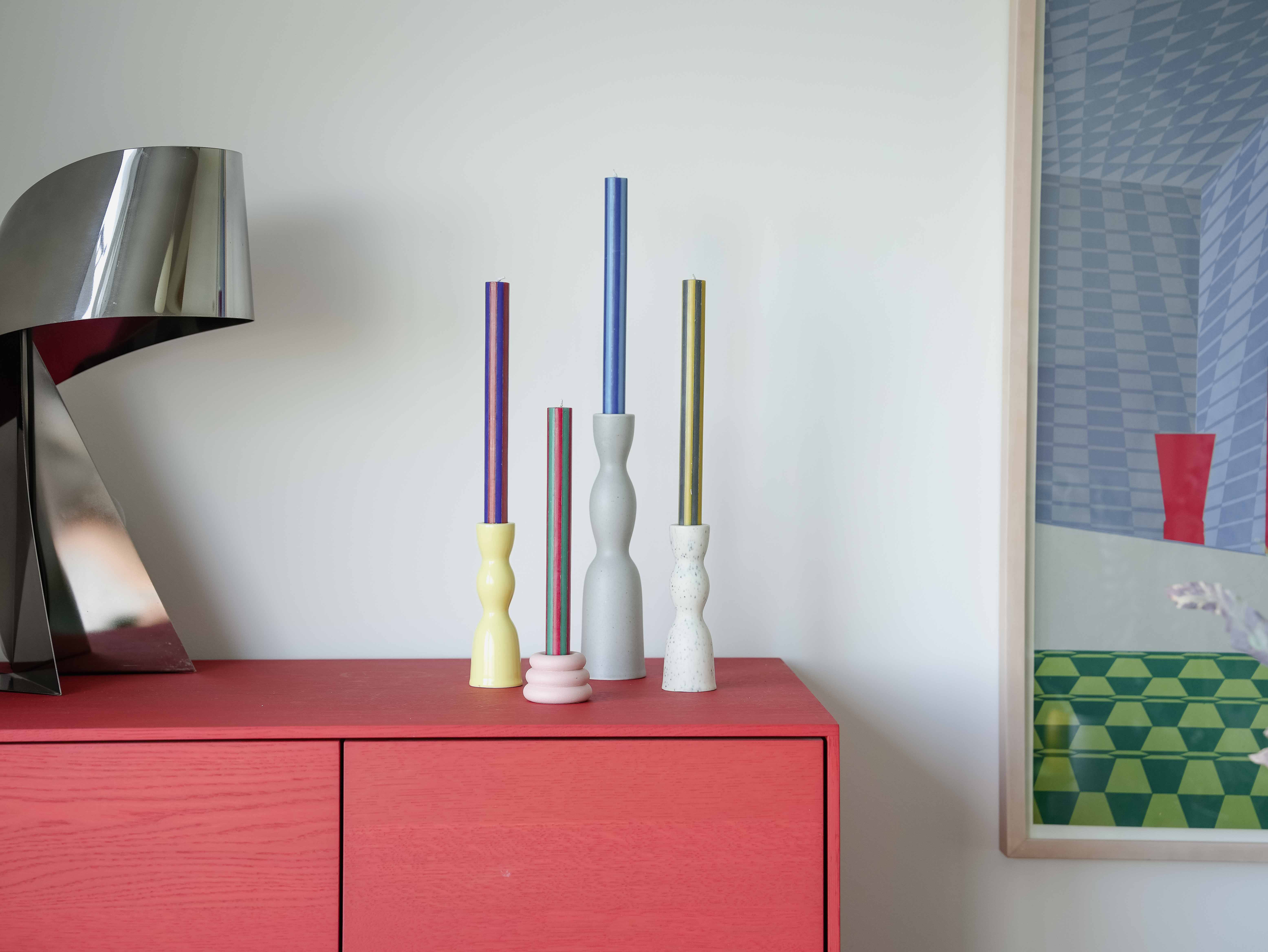 YOD&CO - Wholesale Tapered Candle/Candlestick - Stripe Dinner Candle (STOCK)27