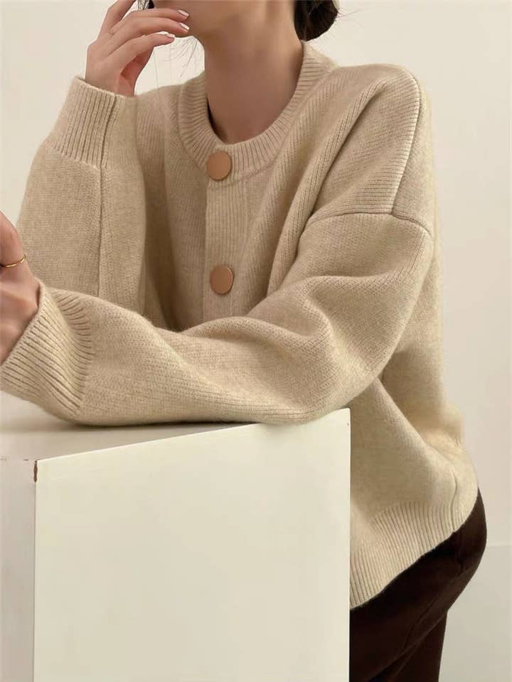 Marayn - Wholesale Cardigan – Women’s - Chic Knit Cardigan Korean Style Cozy Modern8