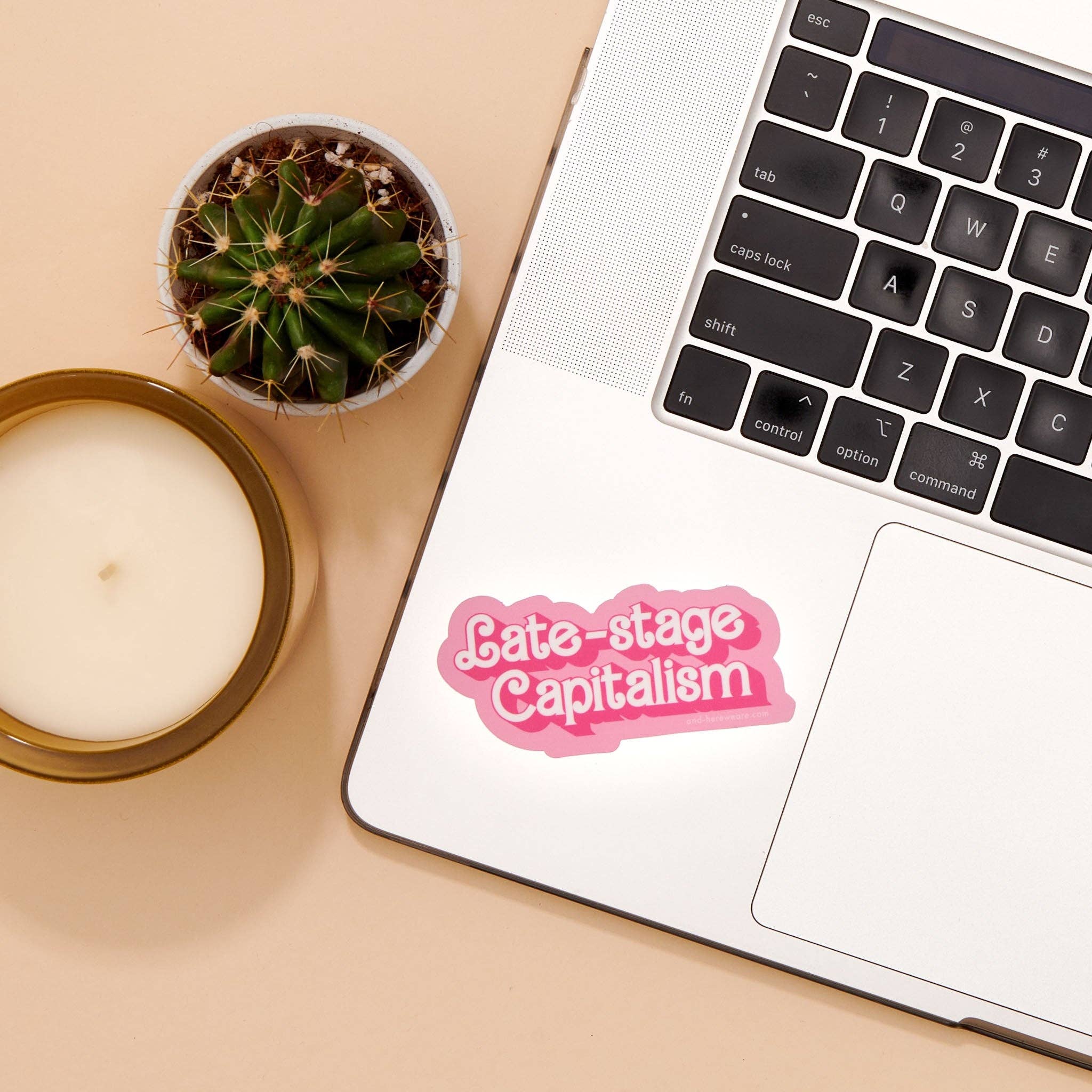 And Here We Are - Wholesale Sticker - Vinyl Barbie Sticker van het Laat-Kapitalisme - Gemaakt in de VS1