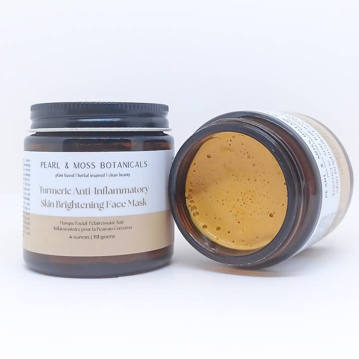 Pearl & Moss Botanicals Inc. - Wholesale Skincare Face Mask - Emulsified Face Mask: Turmeric Skin Brightening Face Mask