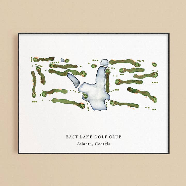 East Lake Golf Club Print for wholesale by ally aiken design