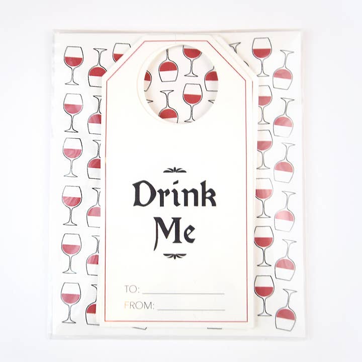 Red Wine Gift Tags for wholesale by Kitties and Cabernet
