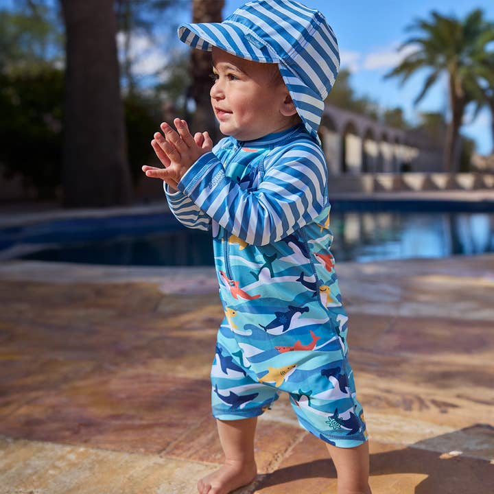 UV Skinz - Wholesale One Piece Swimsuit - Baby - Baby Boy's Long Sleeve Swim Romper26