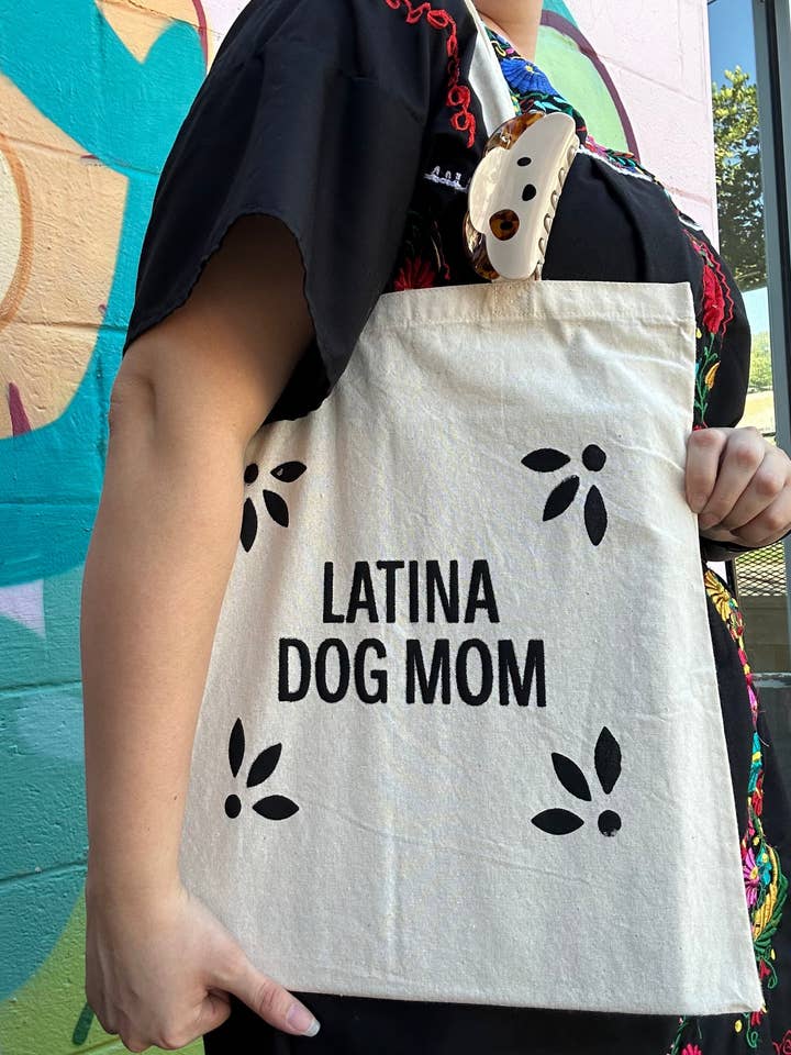 Latina dog mom tote bag for wholesale by Firulais Co.