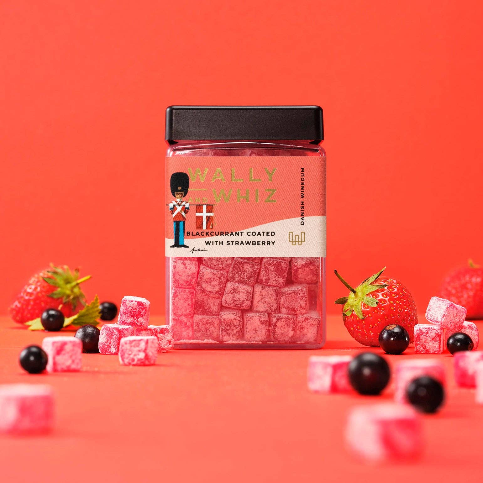 Wally and Whiz - Vente Bonbons gélifiés - Cassis avec fraise, 240g - Garde Royale0
