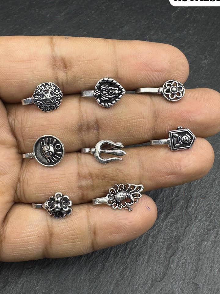 Set of 15 Pc Mix Design False Nose Pin for wholesale by REAAAN COLLECTIONS