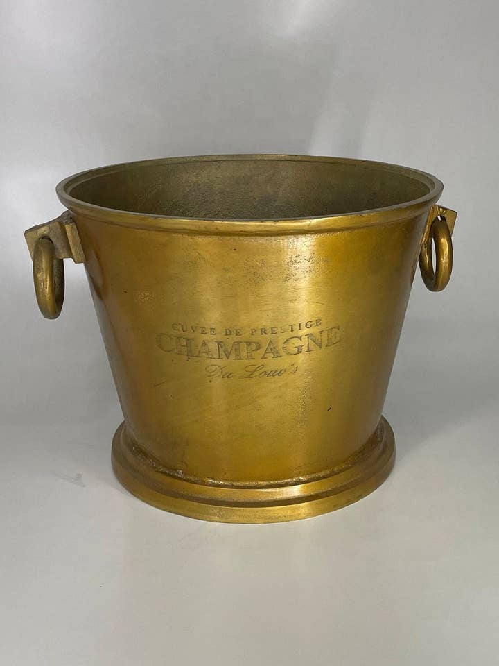 CUVEE DE PRESTIGE Champagne Du Louuis Ice Bucket 2 for wholesale by DDecorStore