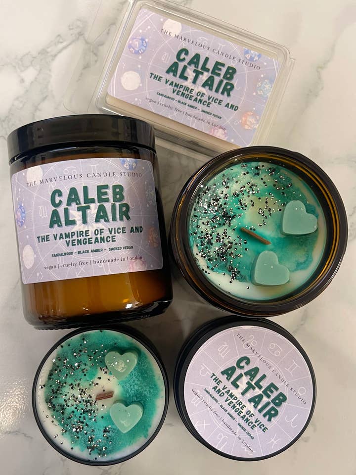 Caleb Altair Candle | Zodiac Academy for wholesale by Marvelous Candle Studio