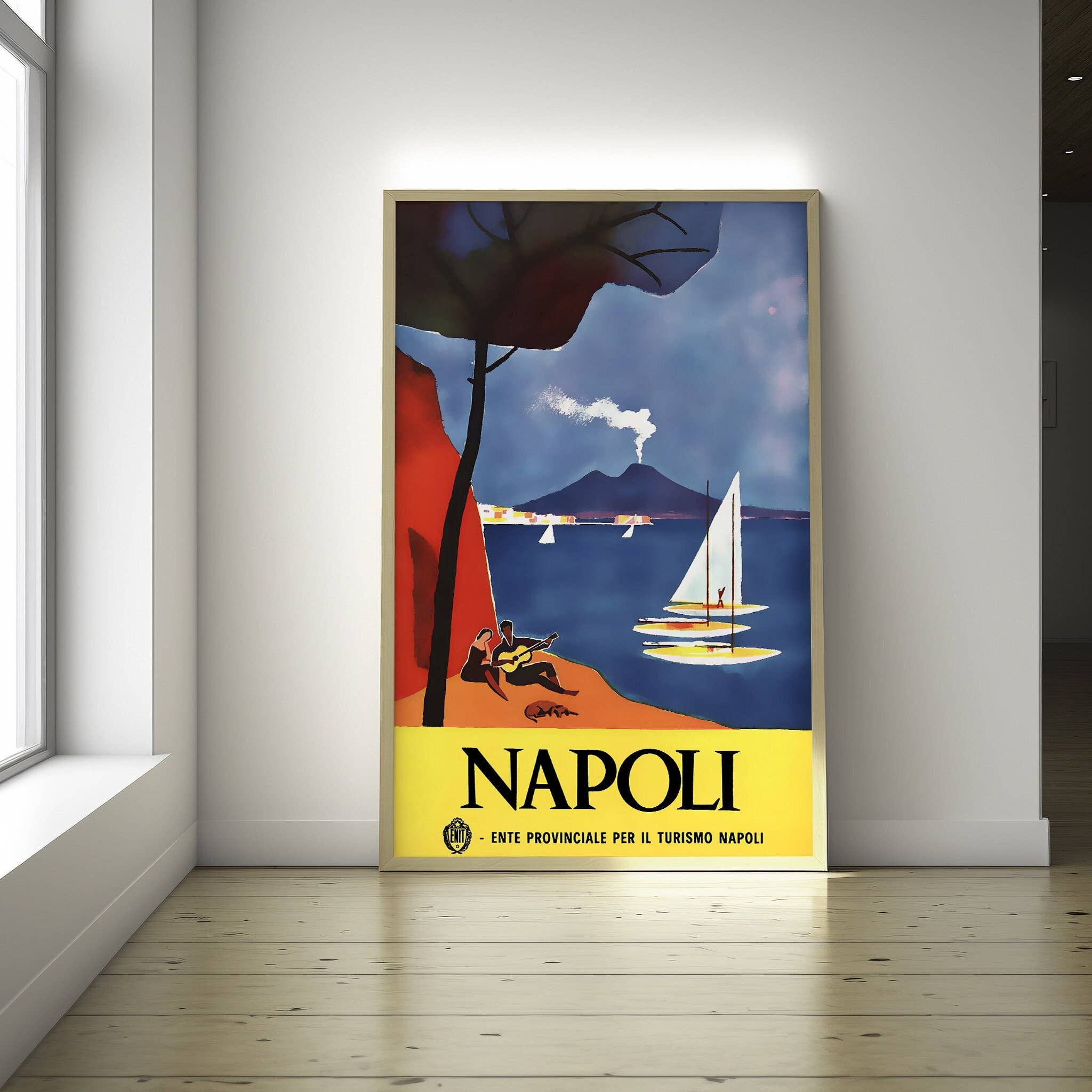 Vintage Wall Graphics - Vendita all'ingrosso Poster - Napoli Pasta Italiana - Cucina Italiana Autentica0