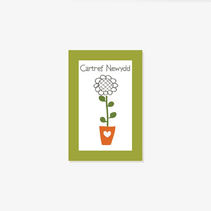 Cartref Newydd/New Home plant pot for wholesale by Designs by flo