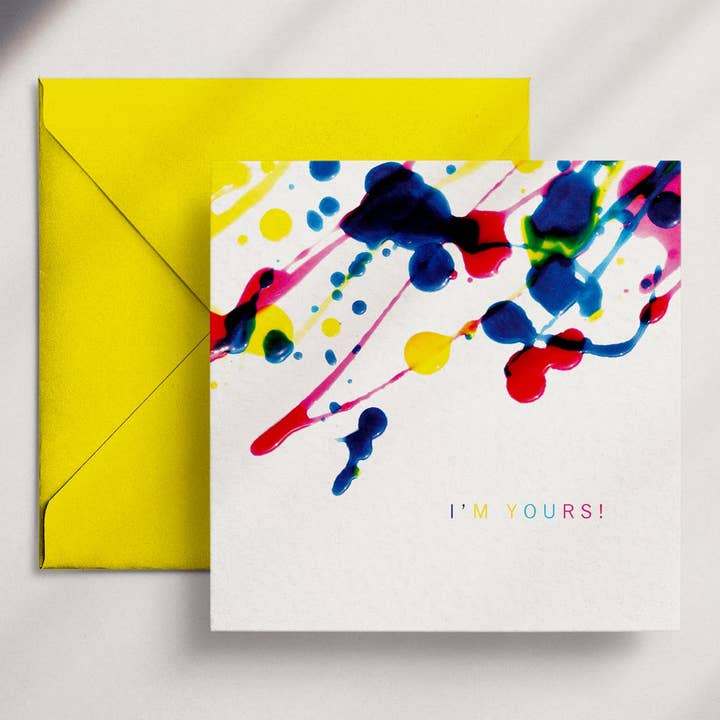 Jeg er din! - Lykønskningskort for engroshandel hos Wendy Bell Designs