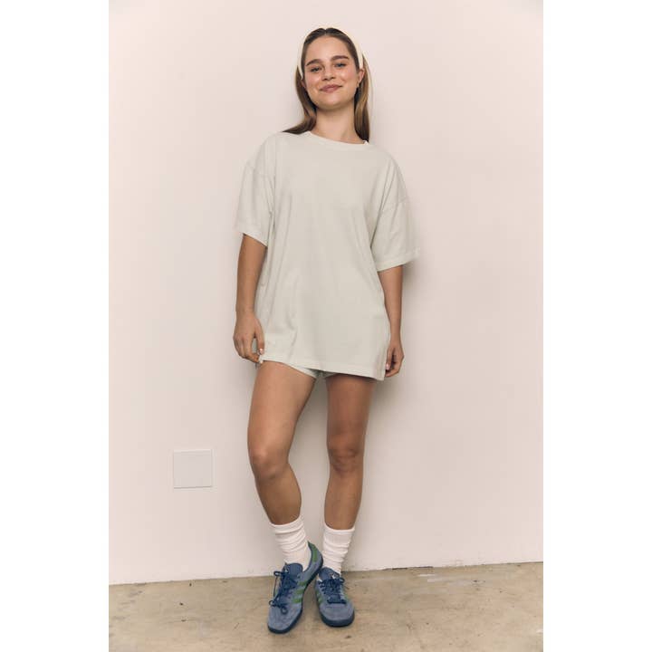 Mineral Washed Cotton Oversized Jersey T-Shirt for wholesale by The Blank Lab