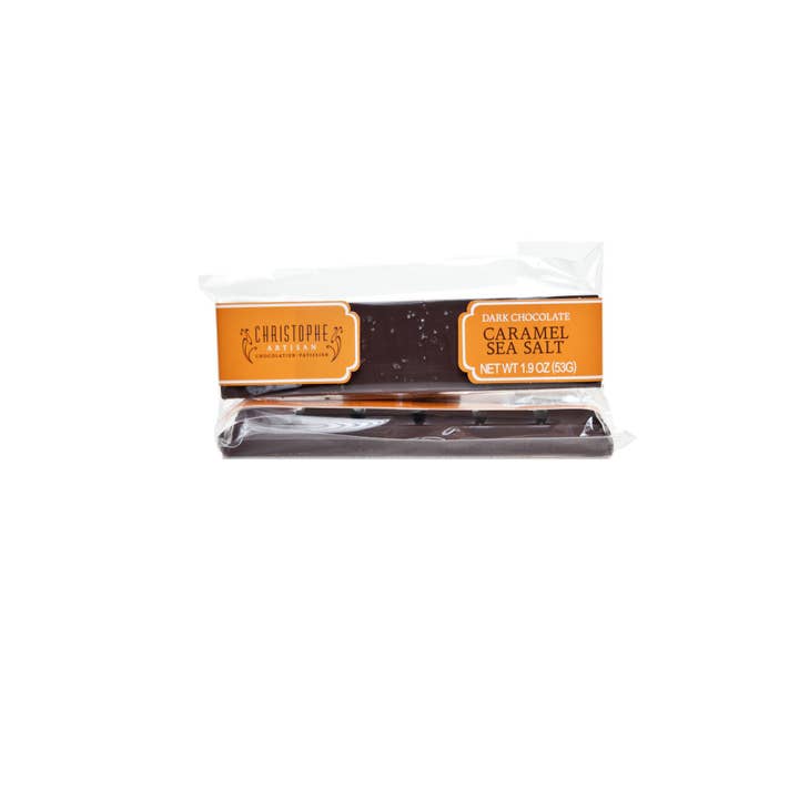 Christophe Artisan Chocolatier - Wholesale Chocolate Bar - Mini Bar- Dark Caramel Sea Salt