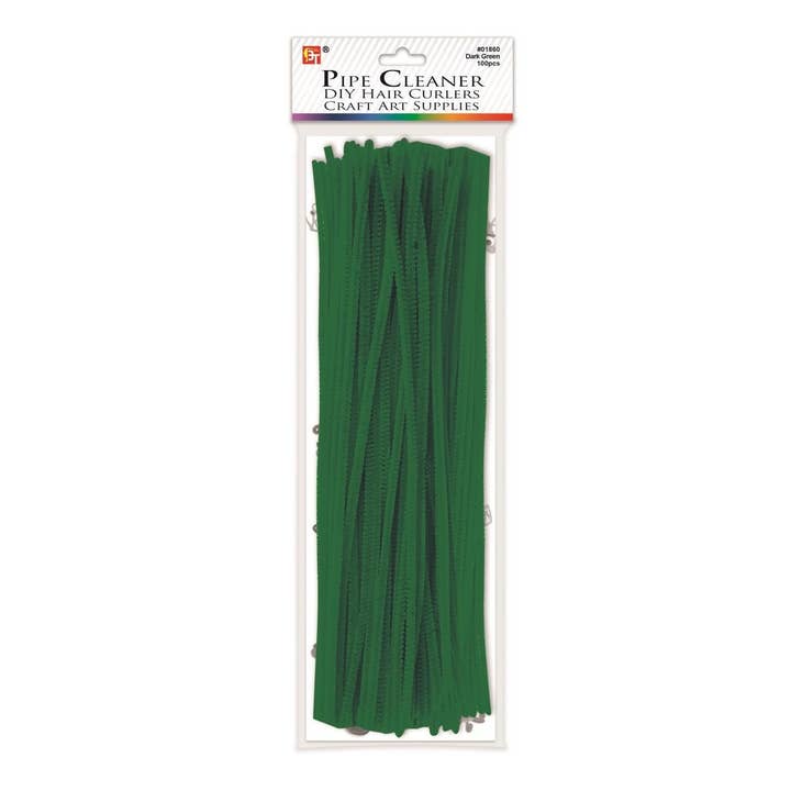 KT Supply - Wholesale Hair styling gel/mousse - Pipe Cleaner Diy Hair Curlers Dark Green
