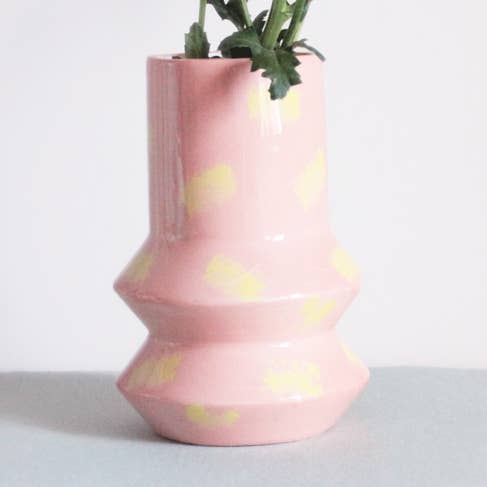 Jarrón Geo - Rosa para venta al por mayor de TEMPLE CERAMIC