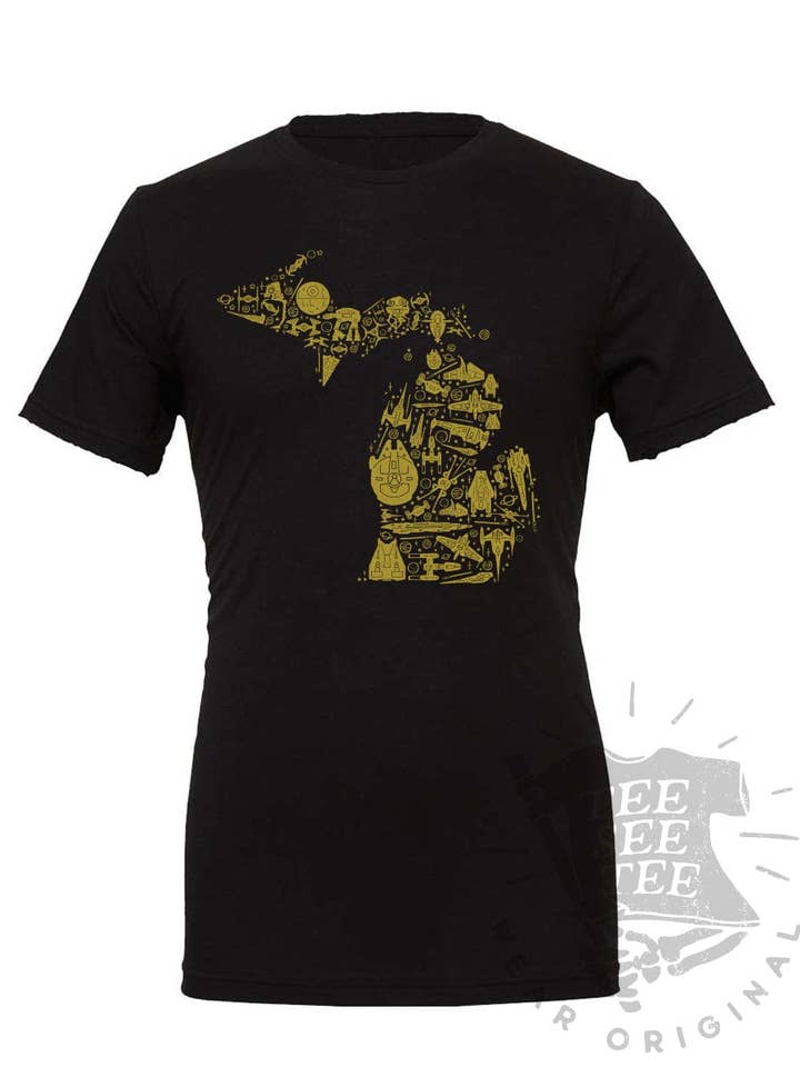 MI Michigan Starships Unisex T-Shirt for wholesale by Idea Farm LLC