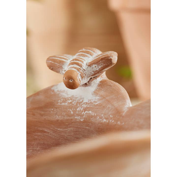 Namaste – wholesale Bird feeder – Terracotta Flower Bird Feeder Bee1