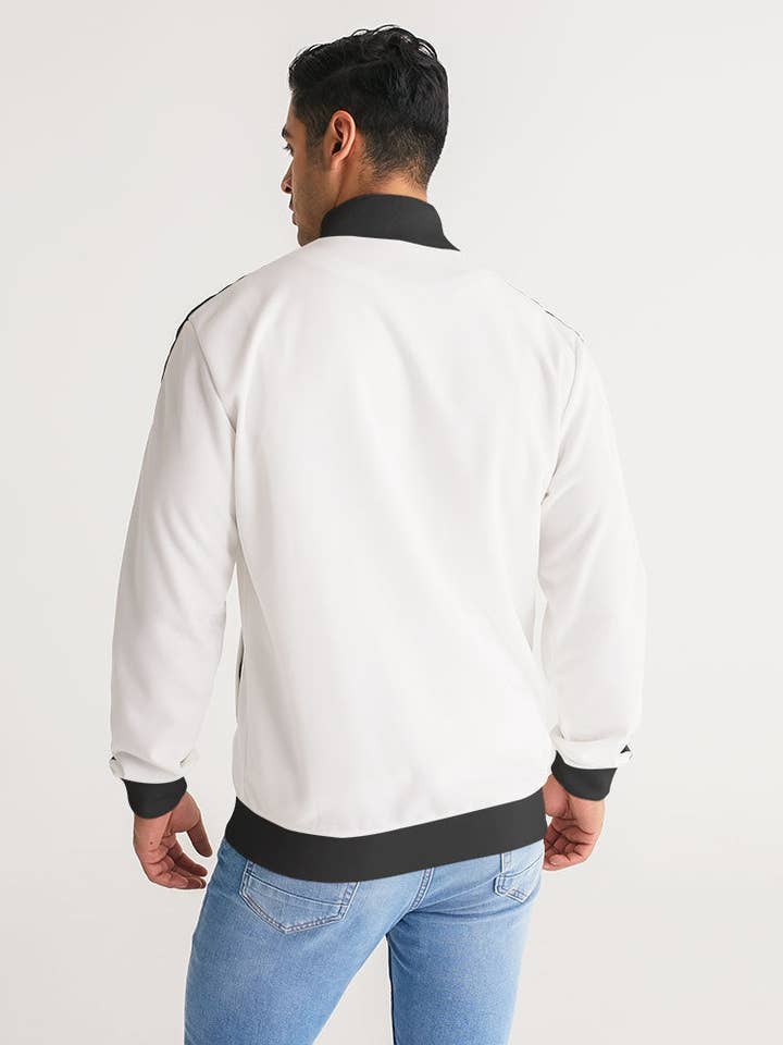 Guyanese Swag Guyana Map Logo Giacca da uomo a manica a righe per la vendita all'ingrosso da parte di Guyanese Swag